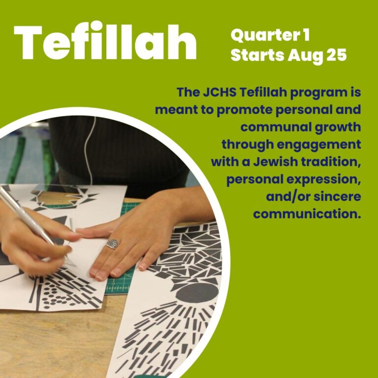 Tefillah at JCHS!