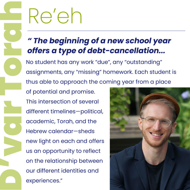 D’Var Torah: Parashat Re’eh