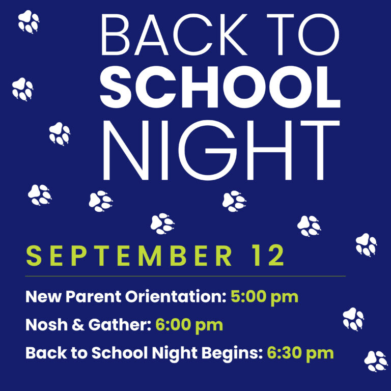 Back to School Night on Sept 10