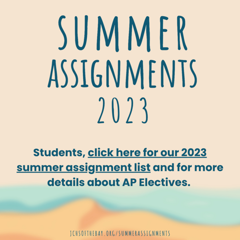 SUMMER CLASS ASSIGNMENTS 2023