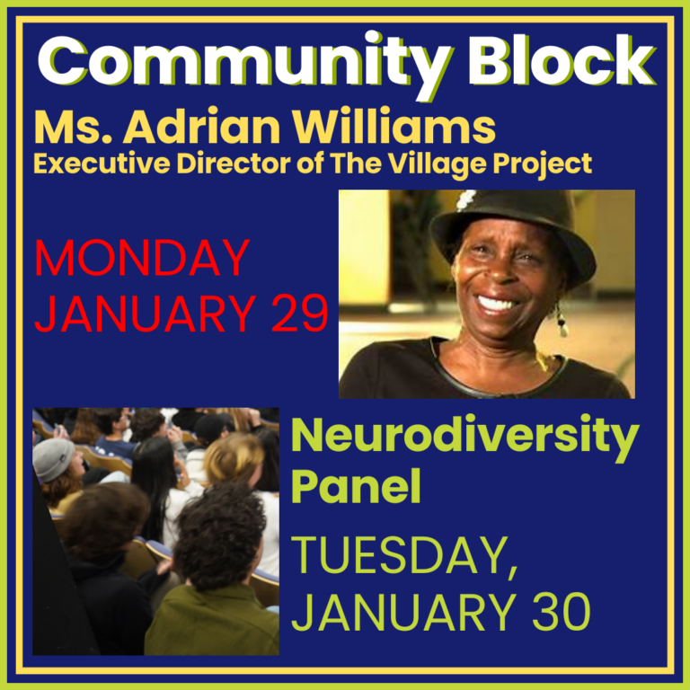 COMMUNITY BLOCK: 1/29 & 1/30