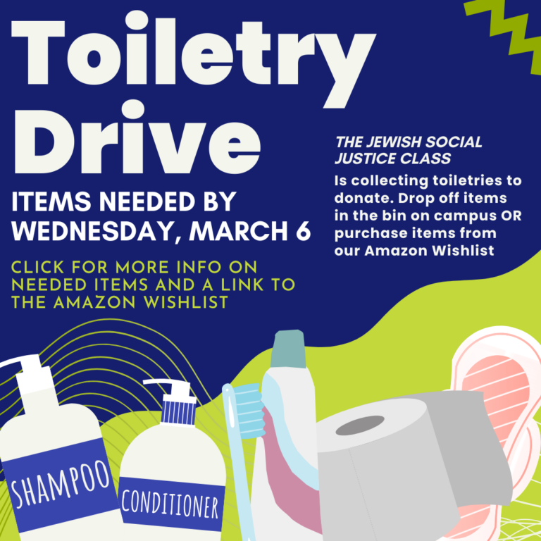 Toiletry Drive Through March 6