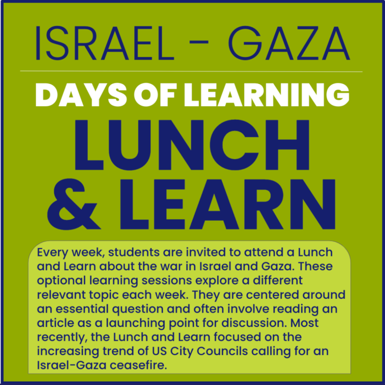 Israel-Gaza: Lunch and Learn