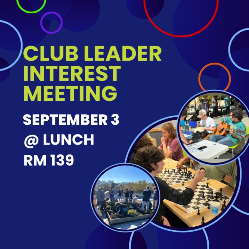 Club Leader Interest Meeting