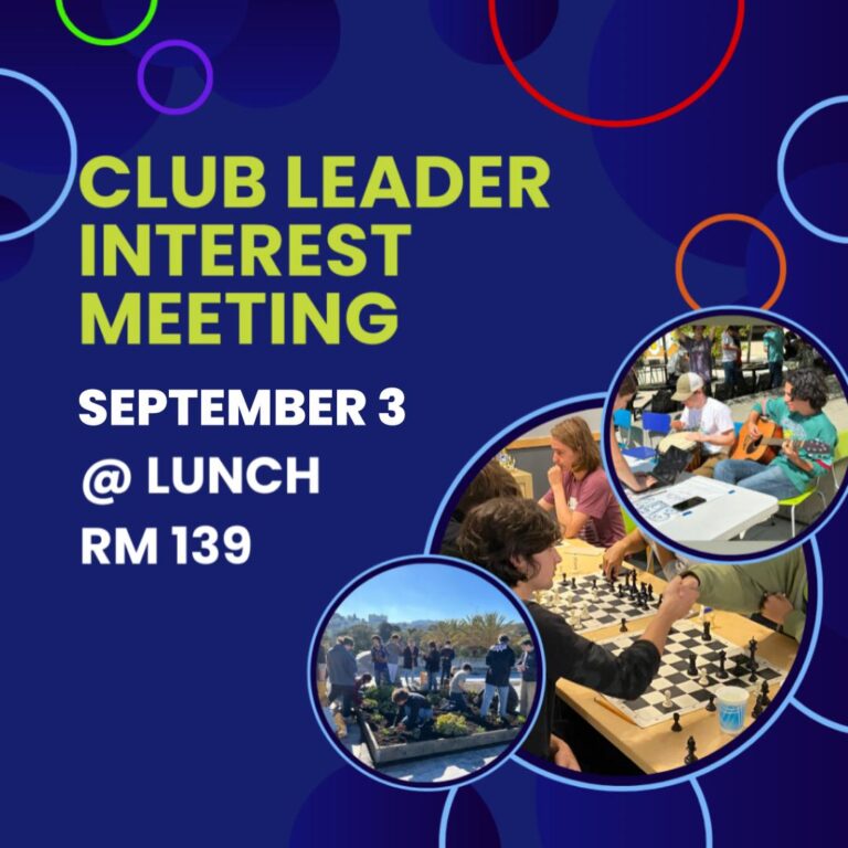 Club Leader Interest Meeting