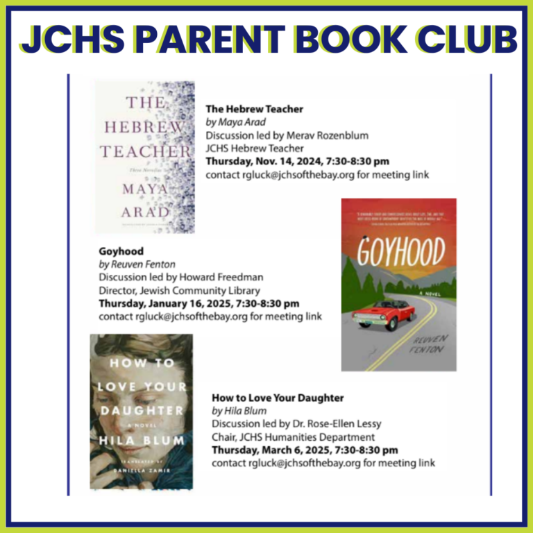 JCHS PARENT BOOK CLUB 24-25