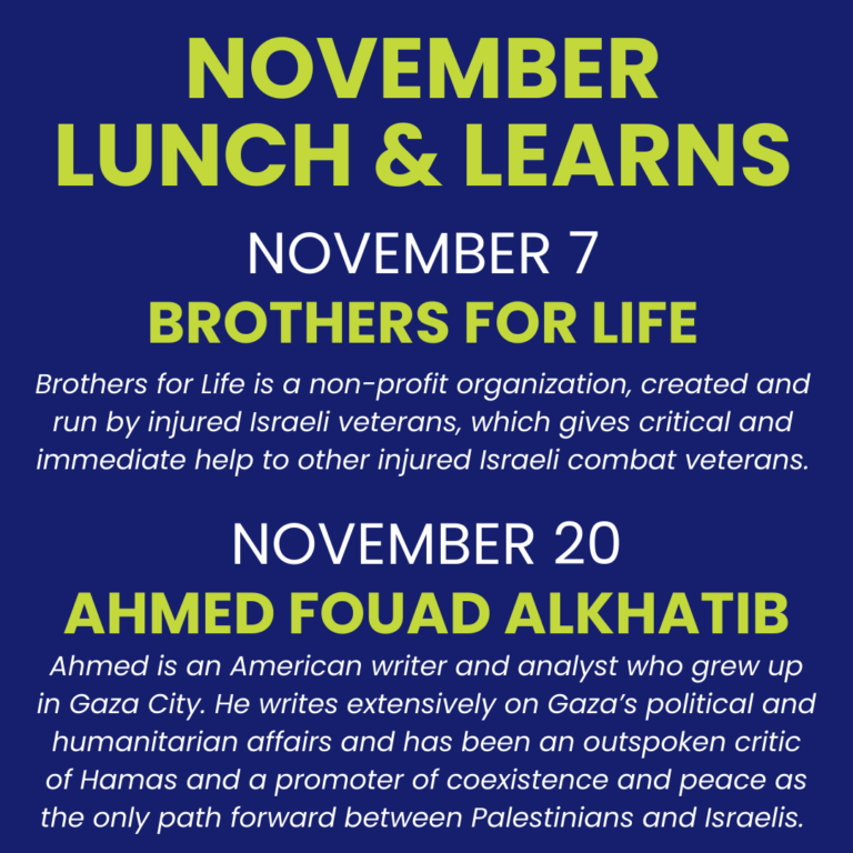 NOVEMBER LUNCH AND LEARNS