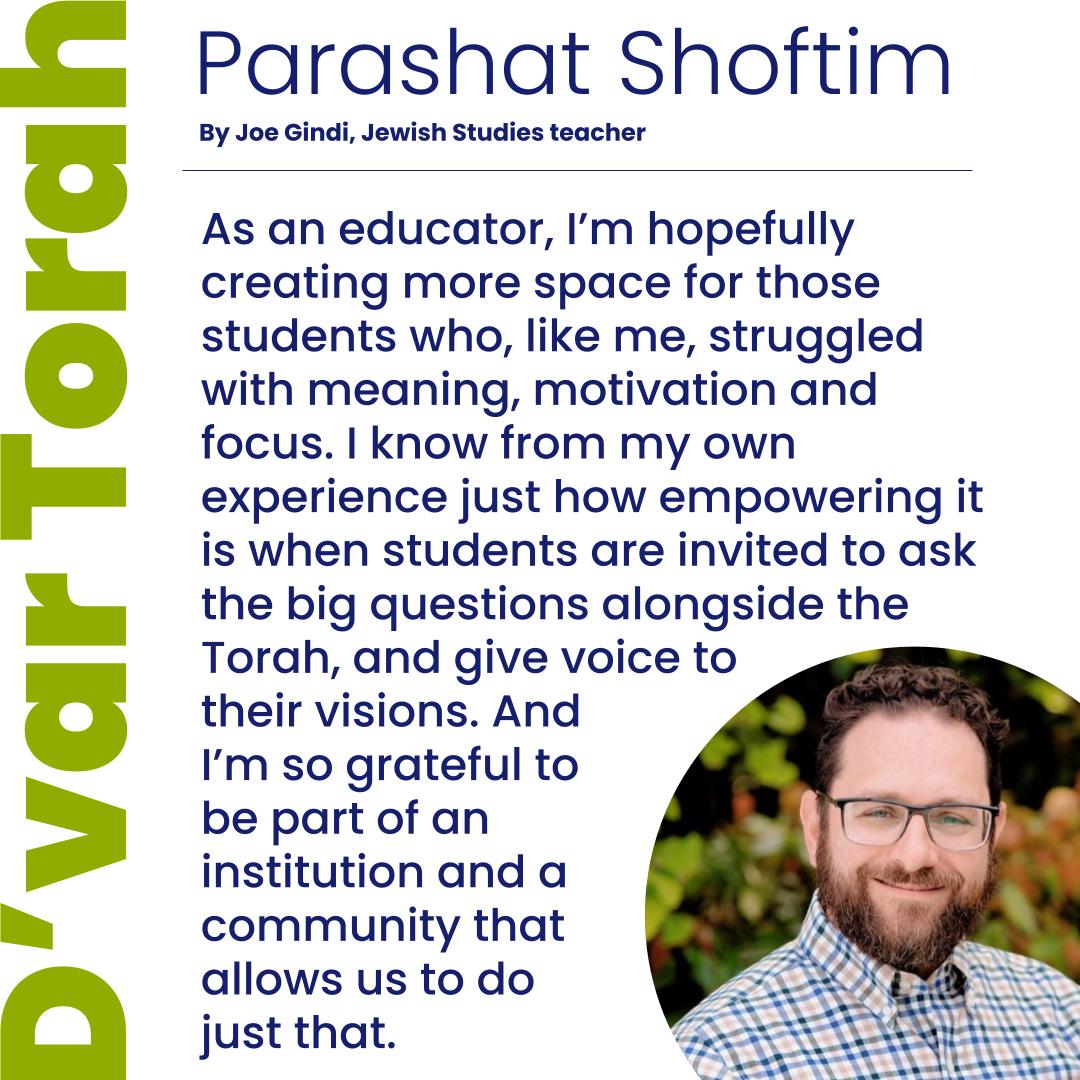 d'var Torah by Joe Gindi (Parashat Shoftim)