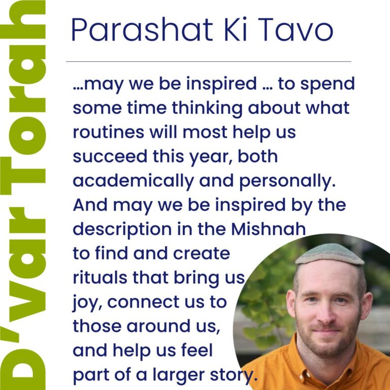 Dvar Torah: Parashat Ki Tavo