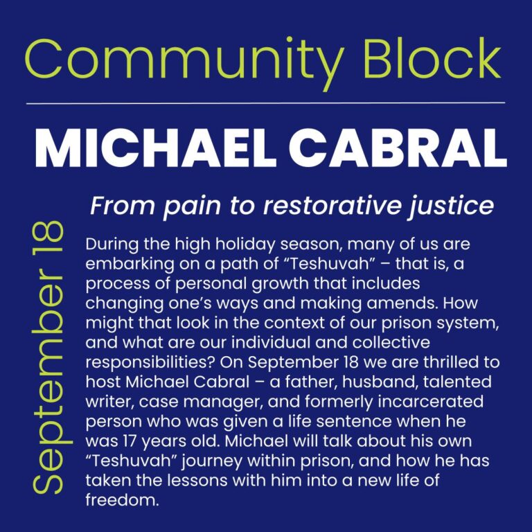 Community Block: Michael Cabral